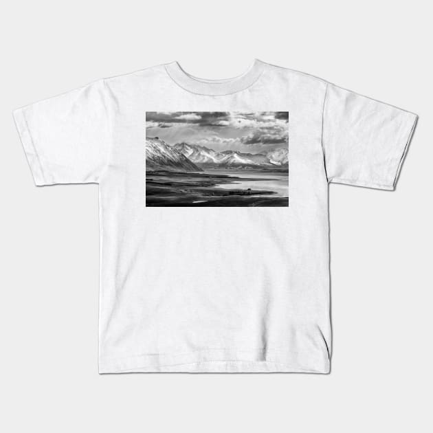 Above Lake Tekapo 1 Kids T-Shirt by charlesk